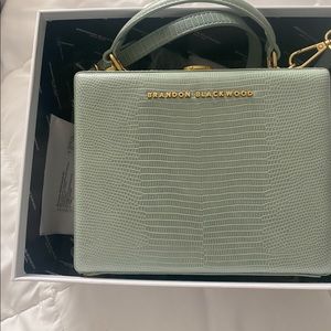 KENDRICK TRUNK | GREEN LIZARD PRINT W/ GOLD HARDWA